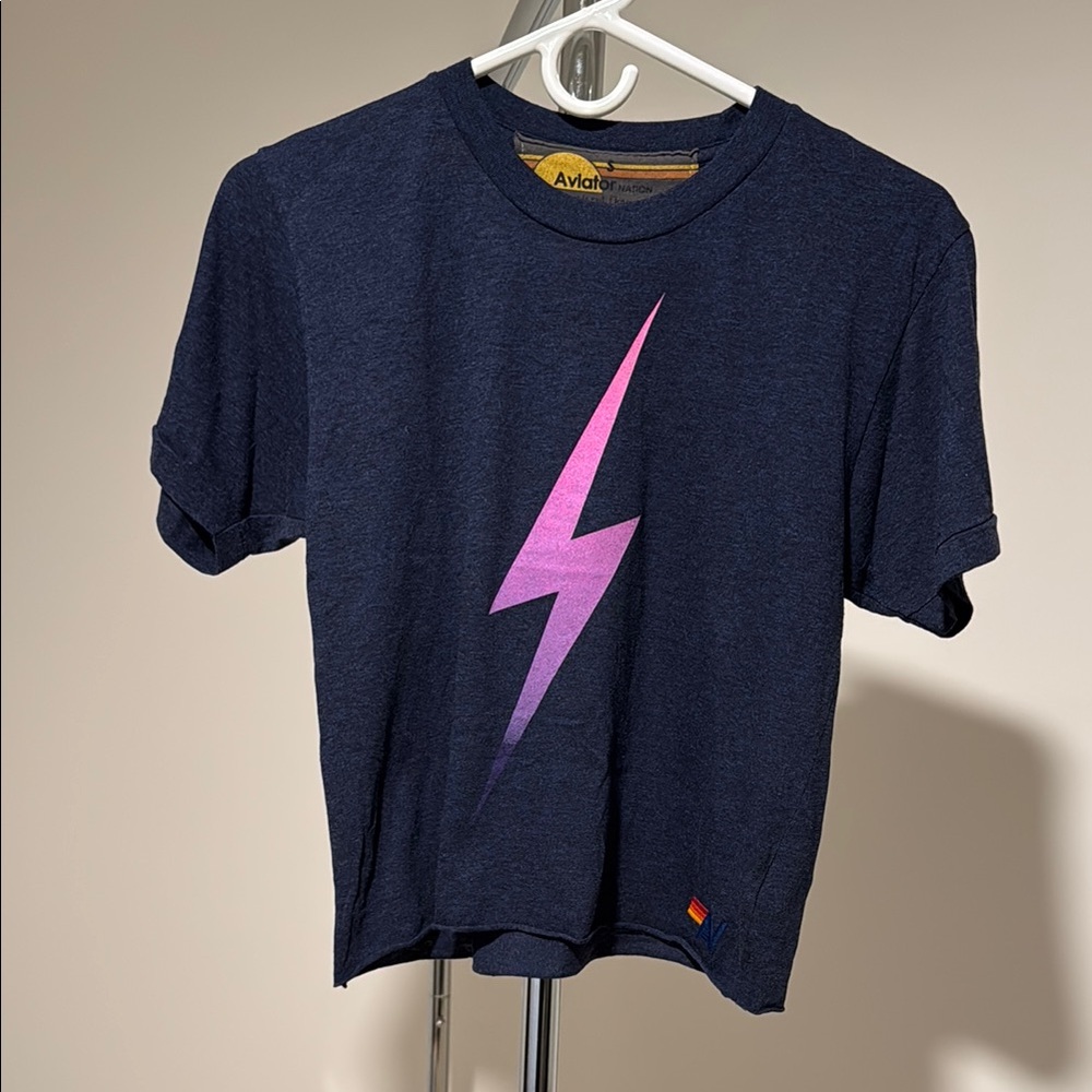 Navy Lightning Bolt T-Shirt
